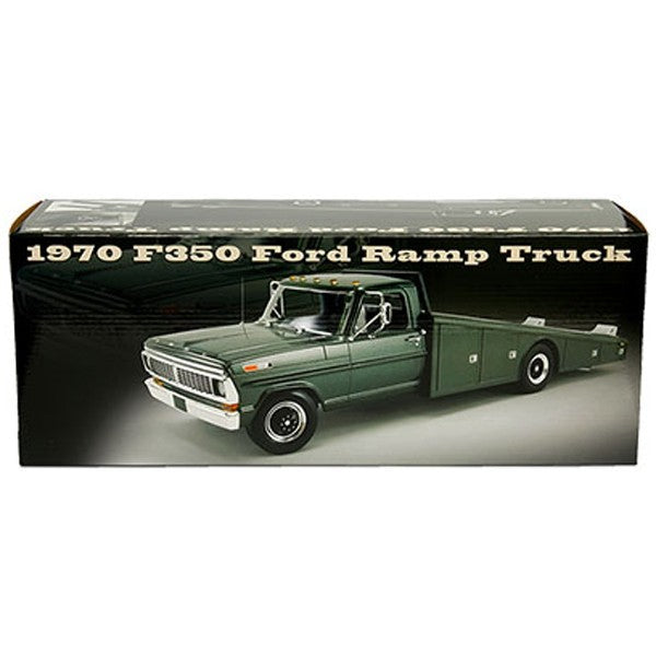 1970 FORD F-350 RAMP TRUCK - HIGHLAND GREEN , ACME 1/18  - A1801411