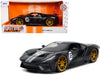 2017 Ford GT (Matte Black with Silver Stripes) - Bigtime Muscle - Jada 1/24 - 33882 - Passion Diecast 