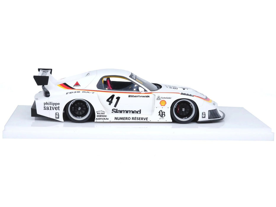 Mazda RX-7 (FD3S) LB-Super Silhouette White RESIN - 1/18 INNO Models - IN18-LBWKRX7-02 Passion Diecast