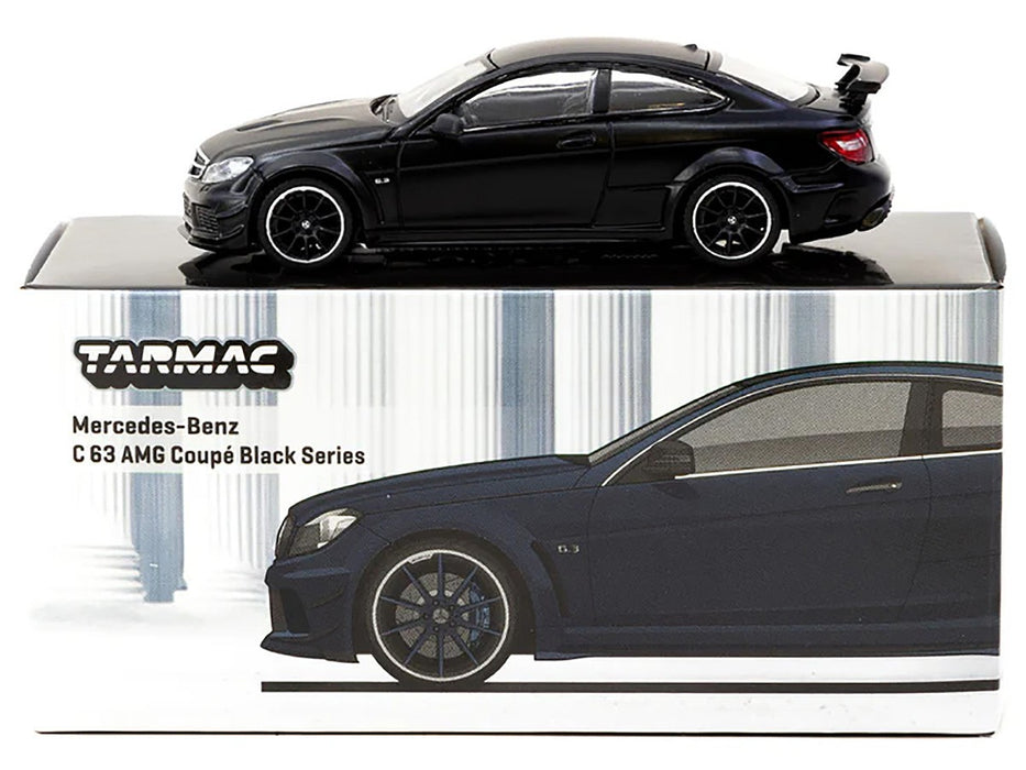 Mercedes-Benz C 63 AMG Coupé Black Series - Matte Black - Tarmac Works - 1/64 - T64G-009-MB Passion Diecast