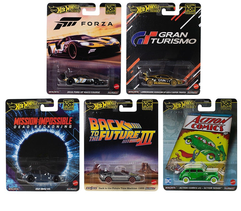 Pop Culture 2025 Mattel Brands - Assortment case L - Set Of 5 Cars - HXD63-956L -  Passion Diecast