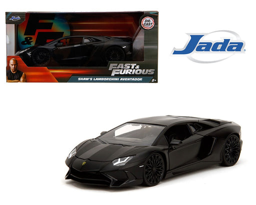 Shaws Lamborghini Aventador - Matte Black - Fast & Furious - Jada 1/24 - 36152