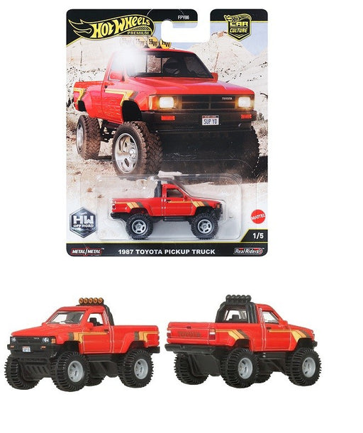 Car Culture 2024 H Case Off Road 1987 Toyota Pickup Truck red - Hot Wheels 1:64 - JBK73 - Passion Diecast