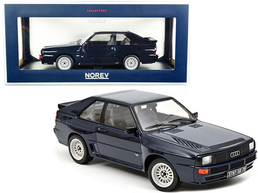 Audi Sport Quattro 1985 Dark Blue - Norev 1-18 - 188314 - Passion Diecast