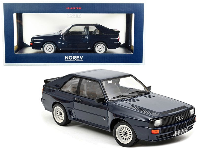 Audi Sport Quattro 1985 Dark Blue - Norev 1-18 - 188314 - Passion Diecast
