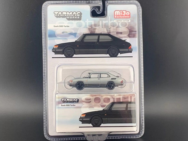 CHASE CAR Saab 900 Turbo - Black - Tarmac Works - 1/64 - T64G-056-BKGR