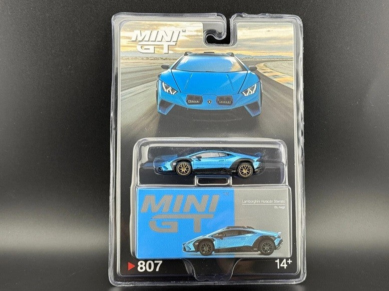 CHASE CAR Lamborghini Huracán Sterrato Blu Aegir - Mini GT - 1:64 - MGT00807GR Passion Diecast