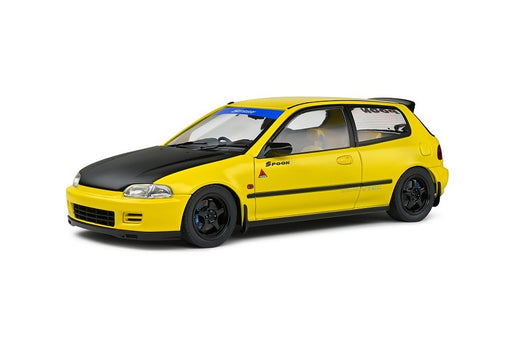 Honda Civic (EG6) Spoon Version - Yellow Carnival - 1991 - Solido - 1/18 - S1810402 - Passion Diecast 