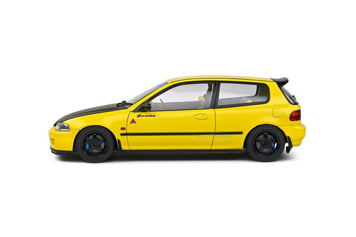 Honda Civic (EG6) Spoon Version - Yellow Carnival - 1991 - Solido - 1/18 - S1810402 - Passion Diecast 