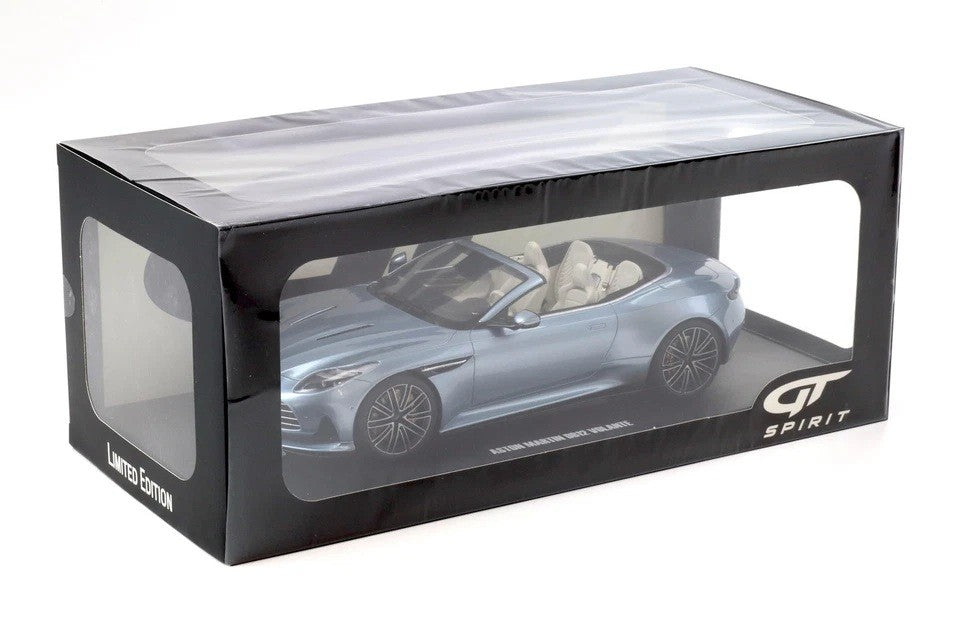 ASTON MARTIN DB12 VOLANTE CARRIBBEAN BLUE PEARL 2 2023 - 1/18 - GT SPIRIT - GT479