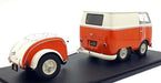 Volkswagen T1 Van Kool Combi trailer 1950 Orange - Solido - 1/18 - S1810902 - Passion Diecast 