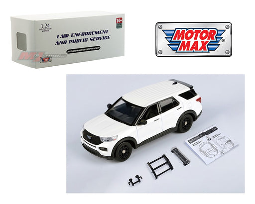 2022 Ford Police Interceptor Utility - White - Custom Builder Kit - Motormax 1-24 - 76988 RBI KIT
