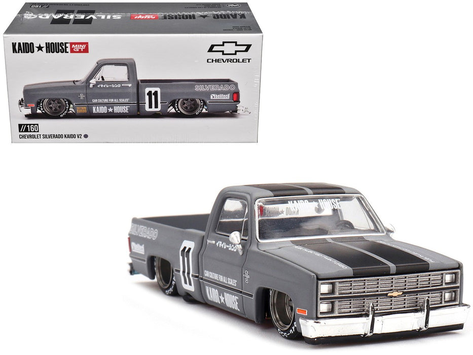 Kaido★House - Chevrolet Silverado KAIDO V2 - Mini GT - Mijo Exclusives - 1/64 - KHMG160 Passion Diecast