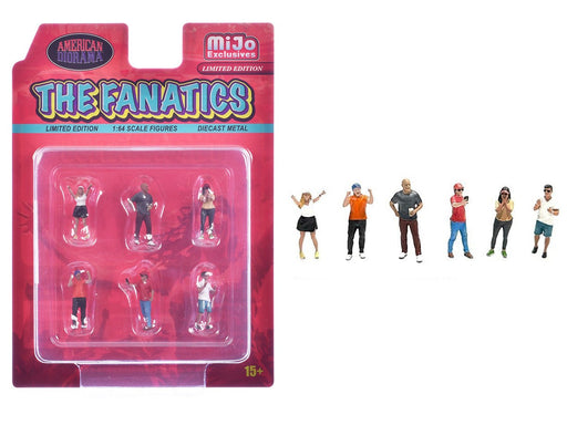 Figures The Fanatics - 6 Piece metal set - American Diorama - 1/64 - AD-2420 Passion Diecast