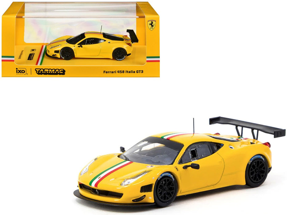 Ferrari 458 Italia GT3 - Yellow - Tarmac Works - 1/64 - T64R-073-YL