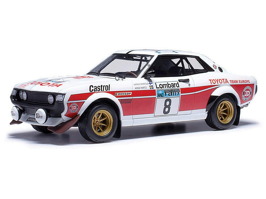 1977 Toyota Celica 2000 GT No.8 RAC Rally Mikkola-A Hertz - White with Red - IXO Models - 1:18 - 18RMC189A22 Passion Diecast