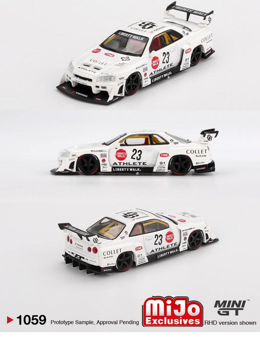 Nissan LB-ER34 Super Silhouette ATHLETE/COLLET - Mini GT - 1:64 - MGT01059 Passion Diecast