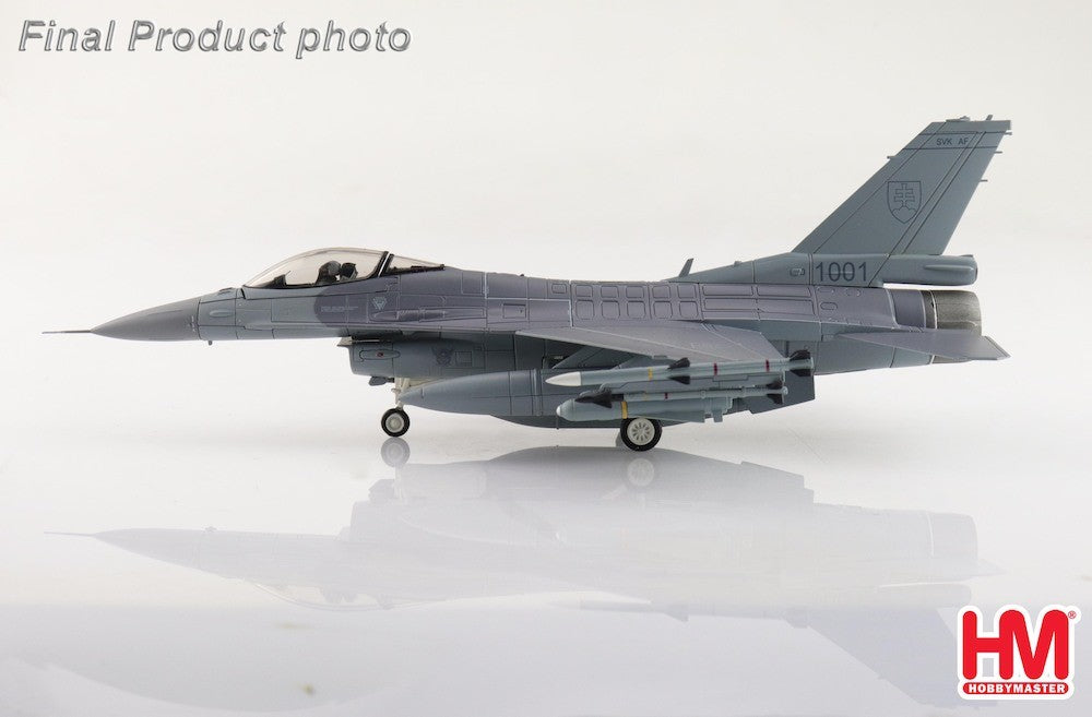 (Preorder) Lockheed F-16V Fighting Falcon / Slovak Air Force, no. 1001, Slovakia, 2024 / Hobby Master 1:72 HA38048