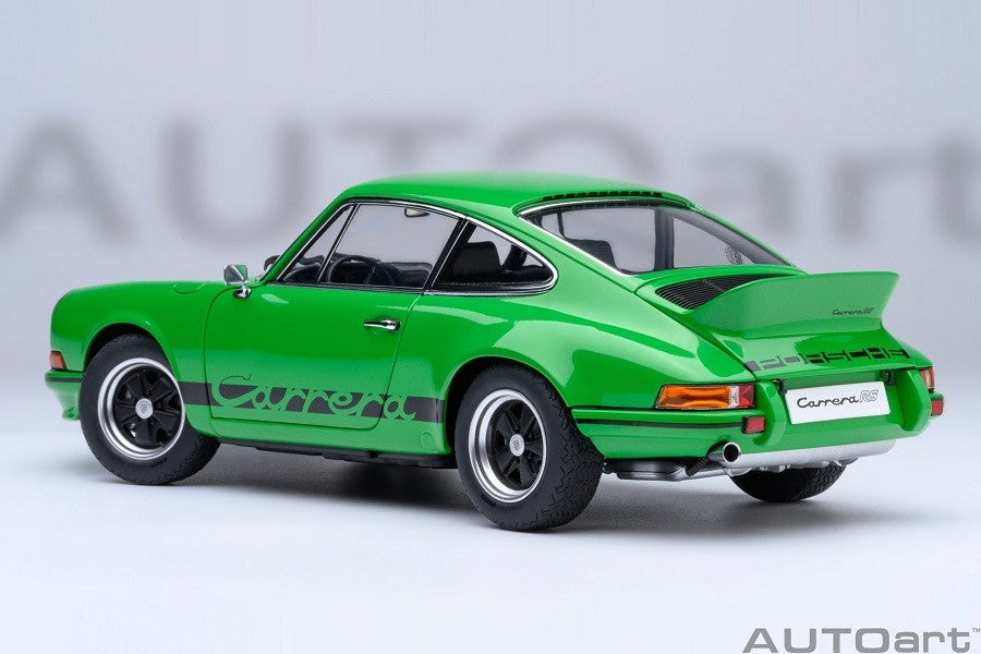 Porsche 911 Carrera 2.7 RS (Viper Green with Black stripes) - Autoart 1/18 - 78034 - Passion Diecast 