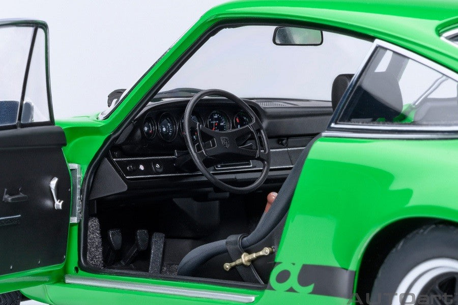 Porsche 911 Carrera 2.7 RS (Viper Green with Black stripes) - Autoart 1/18 - 78034 - Passion Diecast 