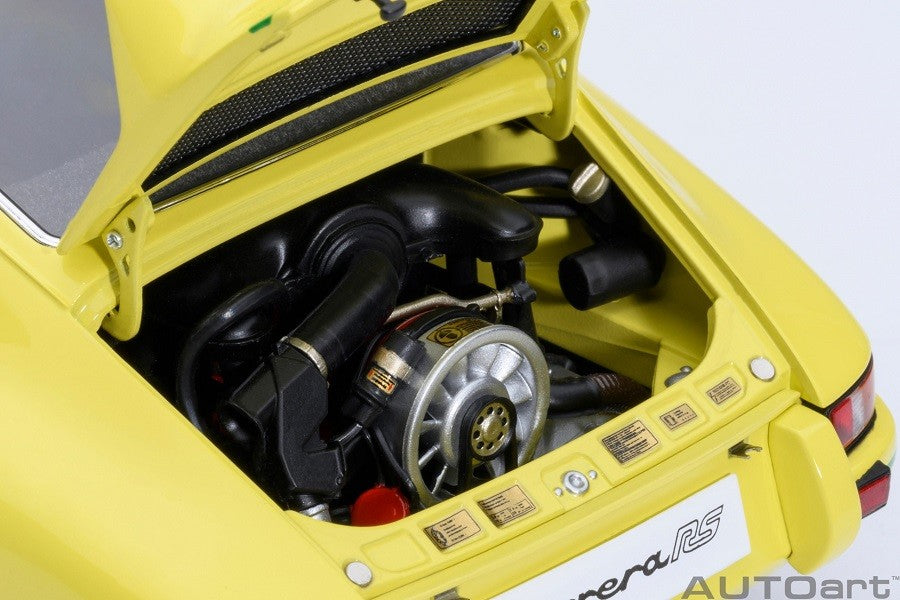 Porsche 911 Carrera 2.7 RS (Light Yellow with Green stripes) - Autoart 1/18 - 78033 - Passion Diecast 