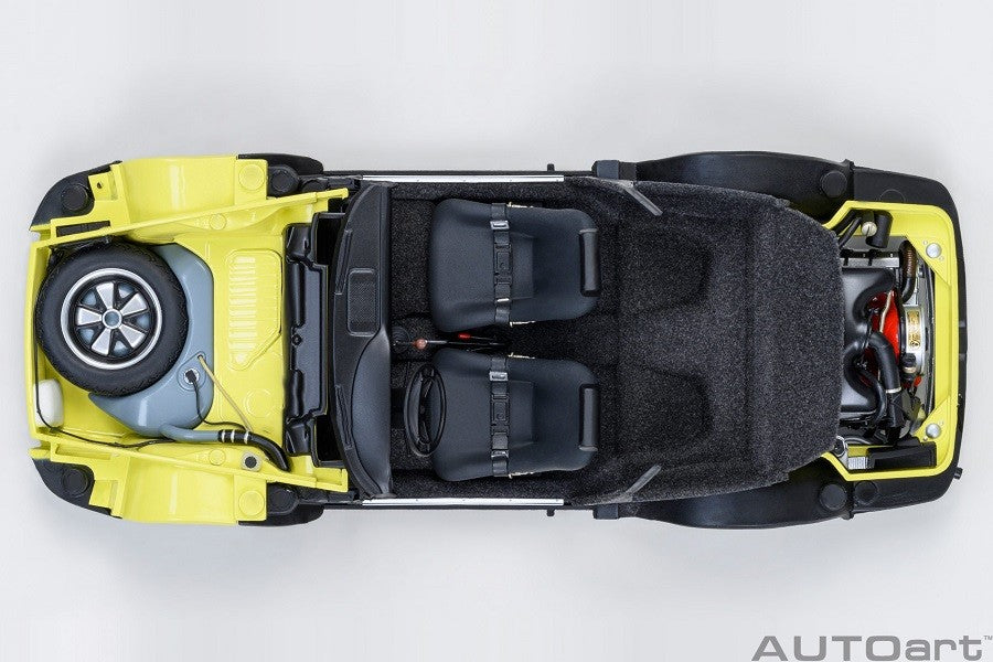Porsche 911 Carrera 2.7 RS (Light Yellow with Green stripes) - Autoart 1/18 - 78033 - Passion Diecast 