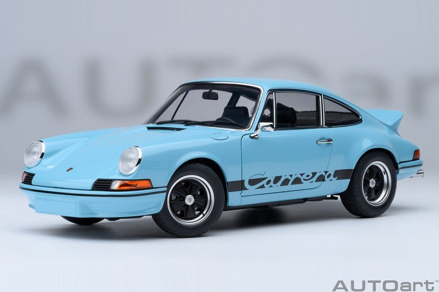 Porsche 911 Carrera 2.7 RS (Gulf Blue with Black stripes) - Autoart 1/18 - 78032 - Passion Diecast 