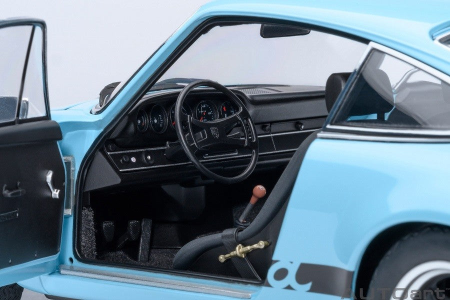 Porsche 911 Carrera 2.7 RS (Gulf Blue with Black stripes) - Autoart 1/18 - 78032 - Passion Diecast 