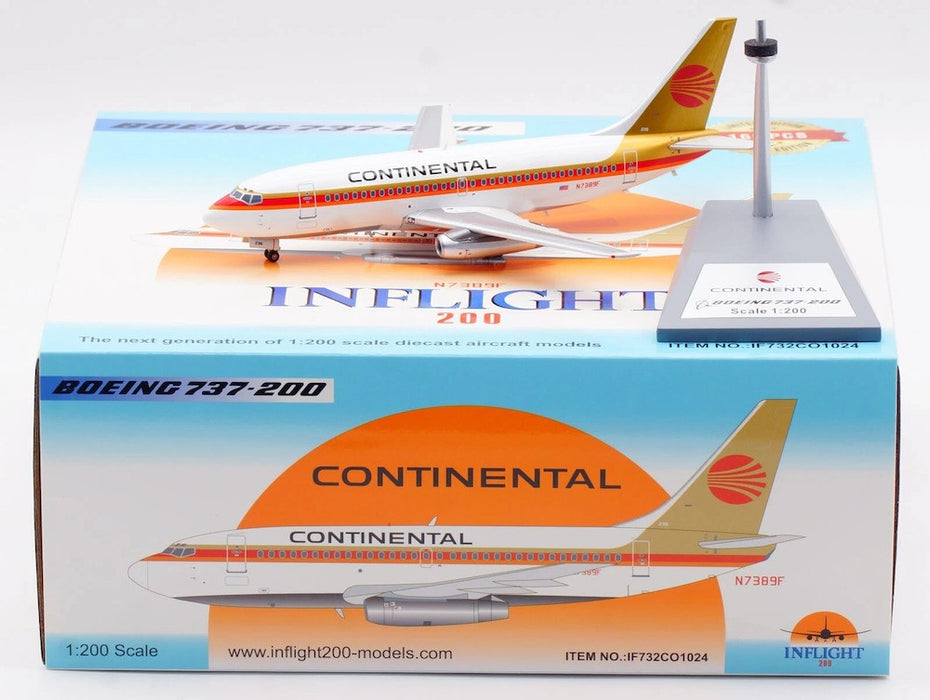 Continental Airlines Boeing 737-200 / N7389F / Inflight 200 / 1:200 / IF732CO1024