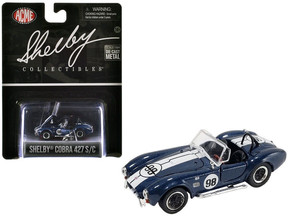 No.98 1965 SHELBY COBRA 427 S/C - Shelby Collectibles 1/64 - SC-705-98 - Passion Diecast 
