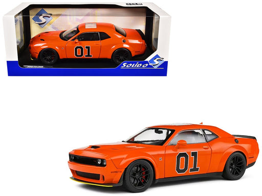 Dodge Challenger R/T Scat Pack Widebody Orange - Solido - 1/18 - S1805713 - Passion Diecast 