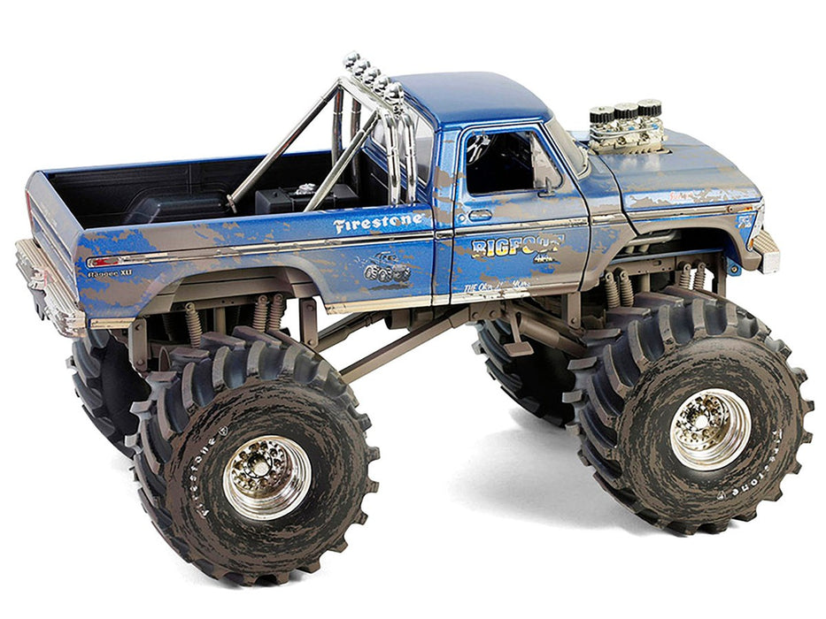 (Free shipping) Bigfoot NO1 - Ford F-250 Monster Truck 1974 with 66-Inch Tires Dirty Version  -1/18  Greenlight 13694