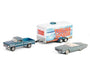 1966 Ford Thunderbird Convertible & 1967 Ford F-250 - Hollywood Hitch & Tow Series 13 - Greenlight - 1-64 - 31180 B