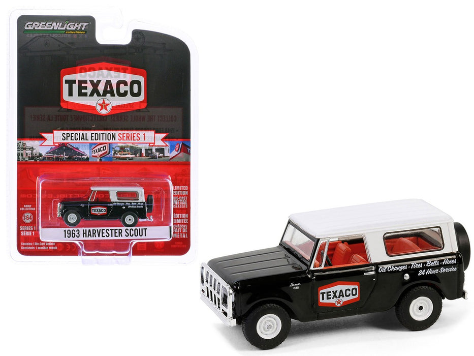 Texaco - 1963 Harvester Scout - Texaco Special Edition Series 1 - 1/64 Greenlight - 41165 B