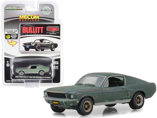 1968 Unrestored Ford Mustang Bullitt  Mecum Auction GREENMACHINE GL-30136GR