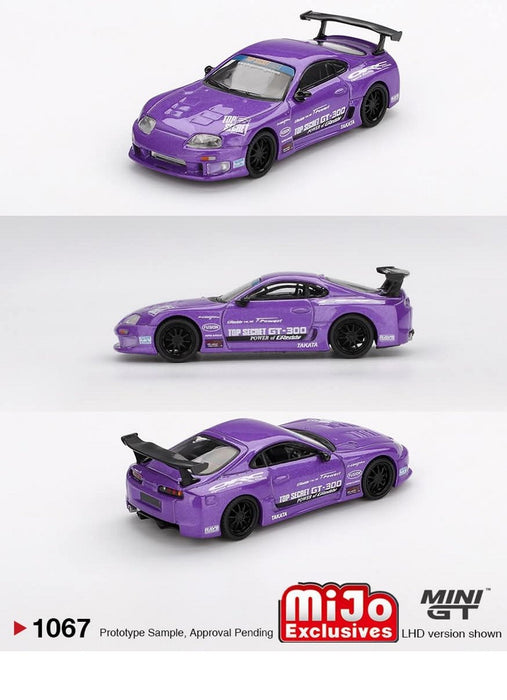 Toyota Supra (A80) Top Secret GT-300 Top Secret Purple - Mini GT - 1:64 - MGT01067 Passion Diecast