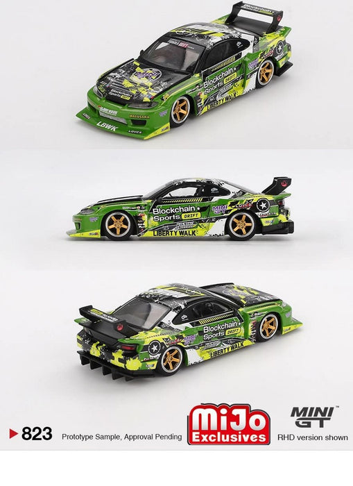 Nissan LB-Super Silhouette S15 SILVIA No.555 V2 2024 Formula Drift Japan - Mini GT - 1:64 - MGT00823 Passion Diecast