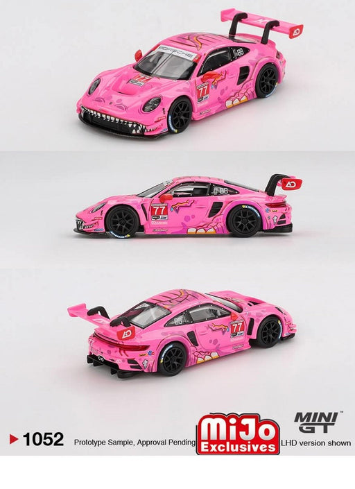 Porsche 911 GT3 R No.77 AO Racing 2024 IMSA ROAD AMERICA - Mini GT - 1:64 - MGT01052 Passion Diecast