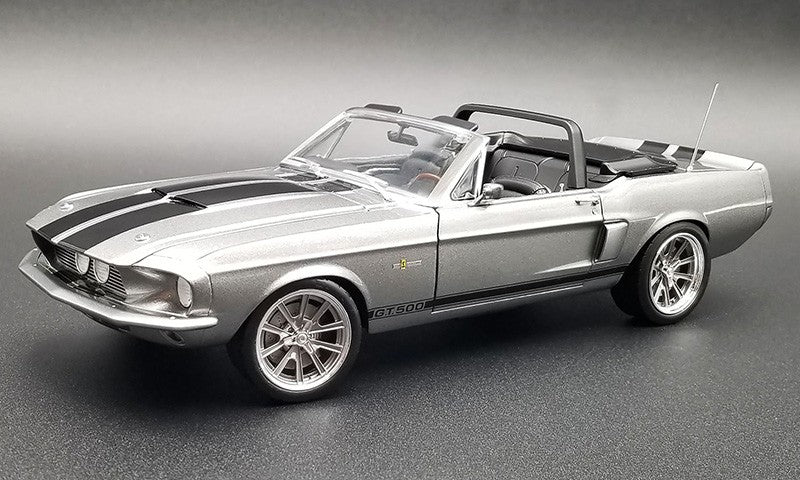 1967 Ford Mustang Shelby GT500 Pro Touring Convertible Gunmetal Gray - Production 750 - ACME - 1/18 - A1801884