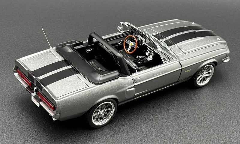 1967 Ford Mustang Shelby GT500 Pro Touring Convertible Gunmetal Gray - Production 750 - ACME - 1/18 - A1801884