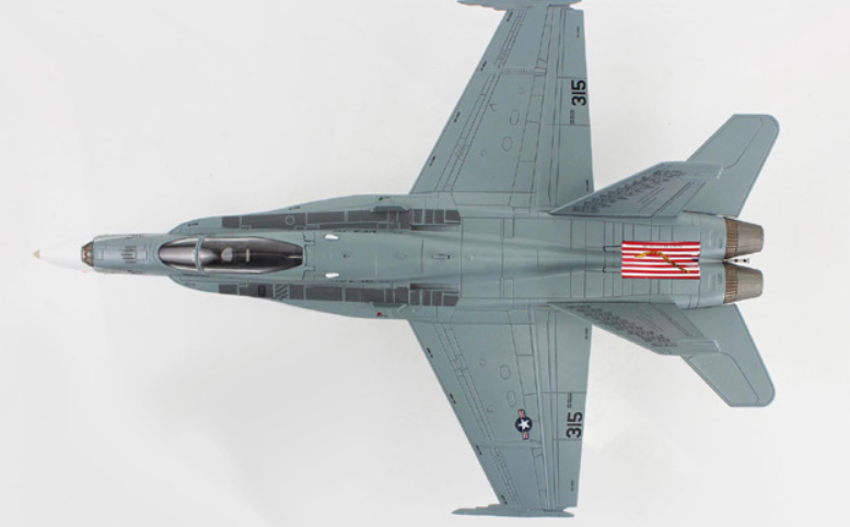 (Preorder) McDonnell Douglas F/A-18C Hornet / USN VFA-106 Gladiators, Retro TAC Demo Jet, March 2017 / Hobby Master 1:72  HA3590