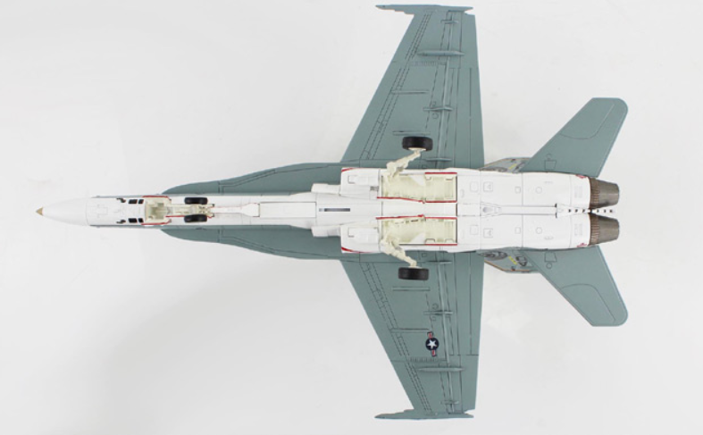 (Preorder) McDonnell Douglas F/A-18C Hornet / USN VFA-106 Gladiators, Retro TAC Demo Jet, March 2017 / Hobby Master 1:72  HA3590