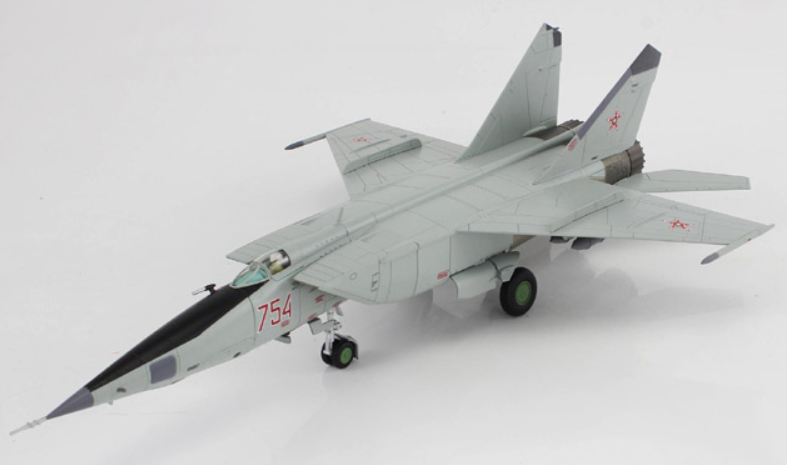 (Preorder) Mikoyan-Gurevich MiG-25RBT Foxbat-B / Bulgarian Air Force, Red 754, Bulgaria / Hobby Master 1:72 HA5653