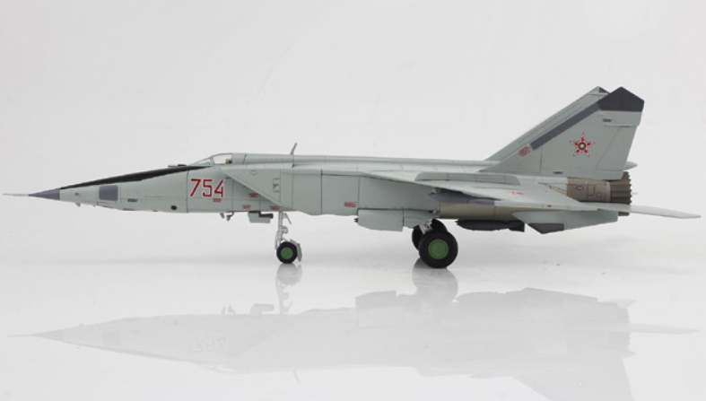 (Preorder) Mikoyan-Gurevich MiG-25RBT Foxbat-B / Bulgarian Air Force, Red 754, Bulgaria / Hobby Master 1:72 HA5653