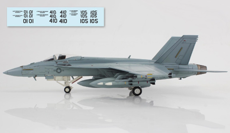 (Preorder) McDonnell Douglas F/A-18E Super Hornet / USN Dagger Team, Top Gun Maverick 2022 + decal / Hobby Master 1:72 HA5140B