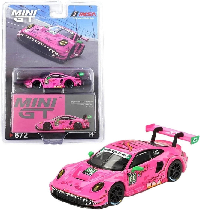 Porsche 911 GT3 R No.80 AO Racing 2023 IMSA VIRginia Roxy - Mini GT - 1:64 - MGT00872 Passion Diecast