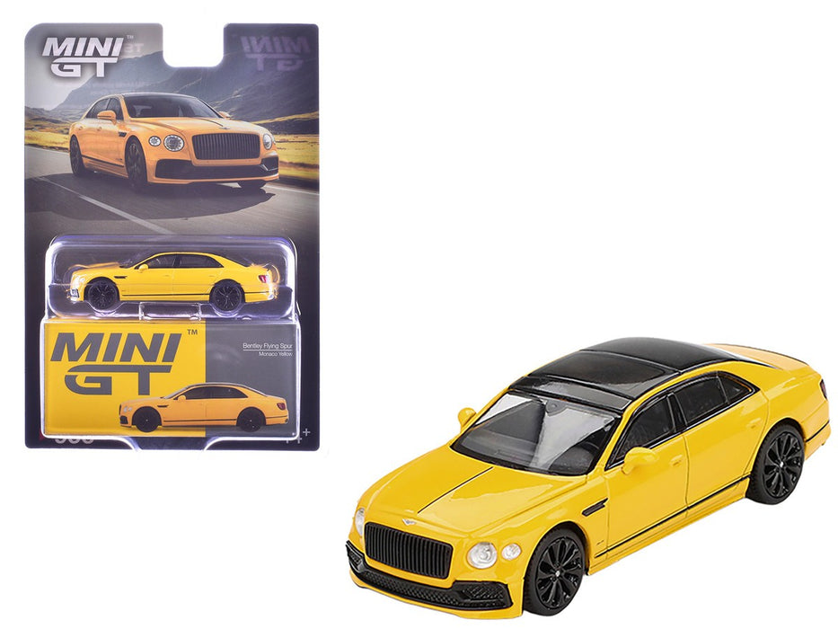 Bentley Flying Spur Monaco Yellow - Mini GT - 1:64 - MGT00955 Passion Diecast