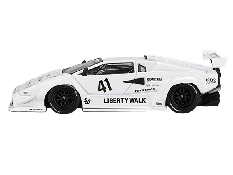 Miniy Countach Lamborghini Countach LB-WORKS White 2024 Tokyo Auto Salon - Mini GT - 1 ...