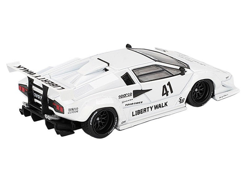 Miniy Countach Lamborghini Countach LB-WORKS White 2024 Tokyo Auto Salon - Mini GT - 1 ...