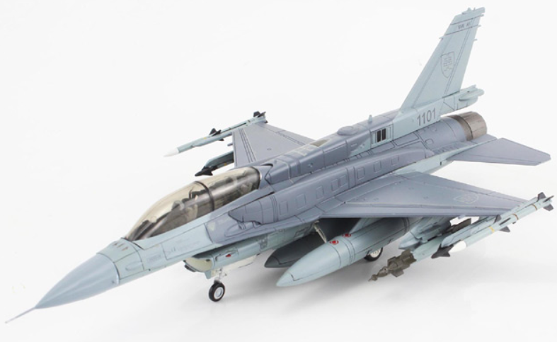 (Preorder) Lockheed F-16D Fighting Falcon / Slovak Air Force, no. 1101, Slovakia, 2024 / Hobby Master 1:72  HA38049